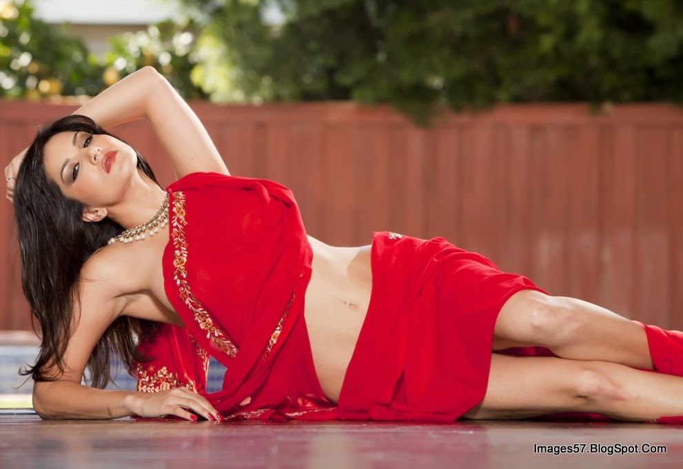Red Saree mai Sunny Leone ka Hot Jism â€¢ Sunny Leone Sex